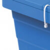Cosmoplast 125L Step-On Waste Bin With Pedal & Wheels, Blue