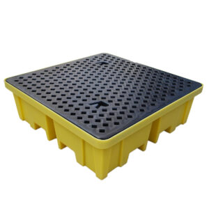 Spill Pallet with 4 way FLT access for 4 x 205 ltr drums - BCBP4FW