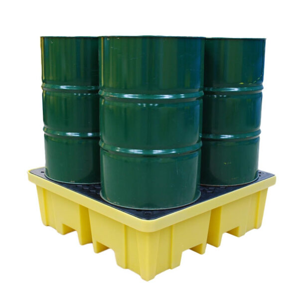 Spill Pallet with 4 way FLT access for 4 x 205ltr drums - BP4FW