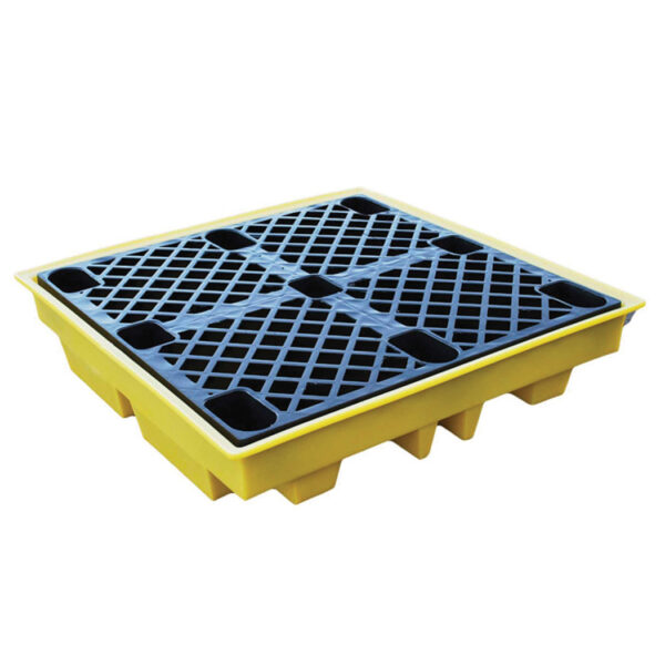 Low Profile Spill Pallet for 4 x 205 ltr drums - BCBP4L